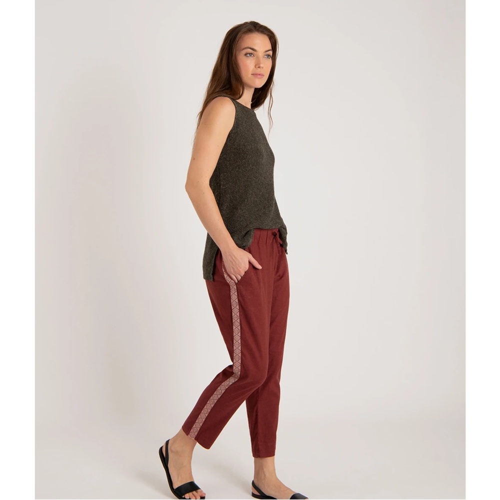 NWT Sherpa Adventure Gear Koran Cropped Hemp Pant